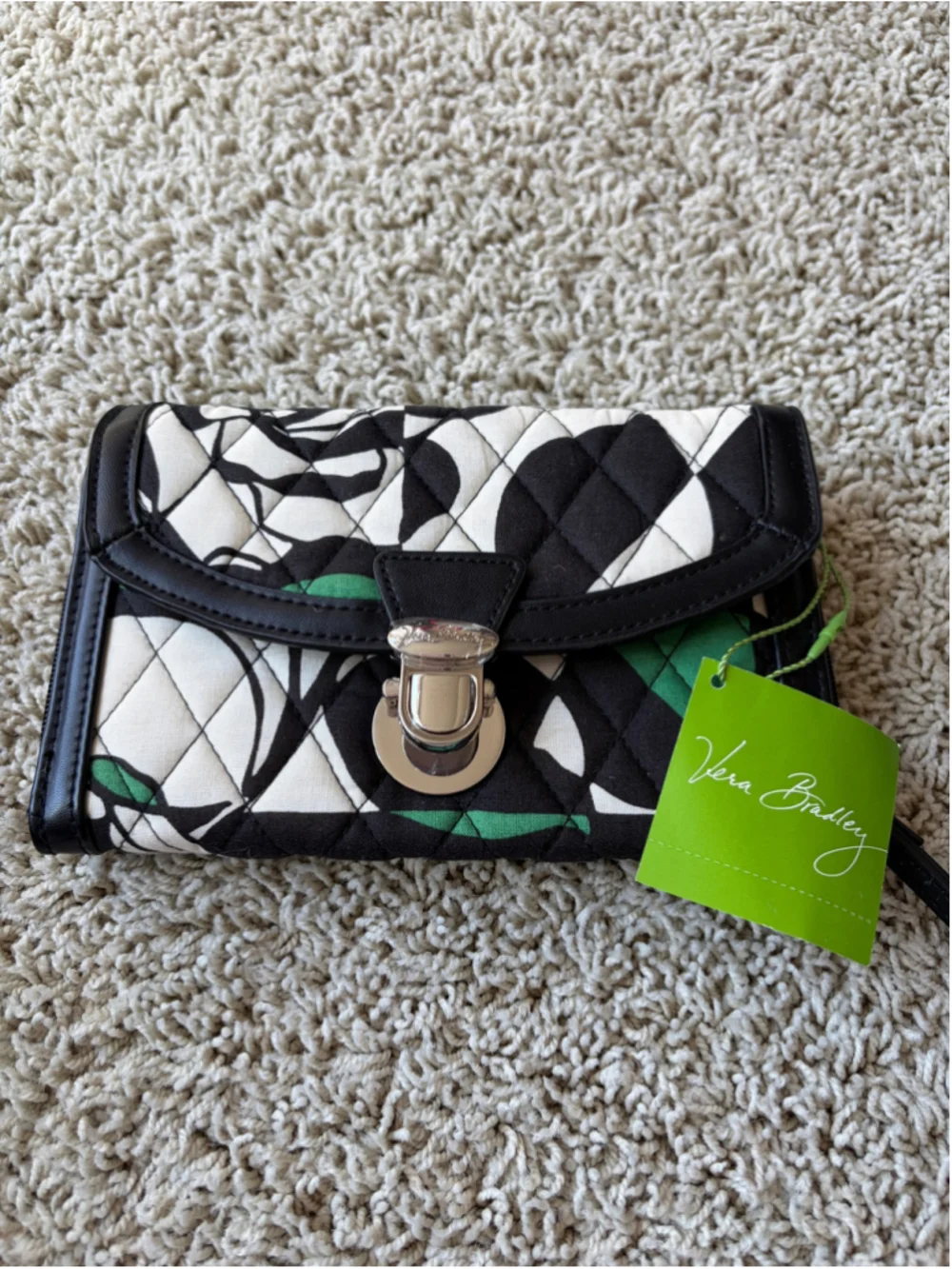 NWT Vera Bradley Ultimate Wristlet Wallet Clutch Imperial Rose Quilted B7